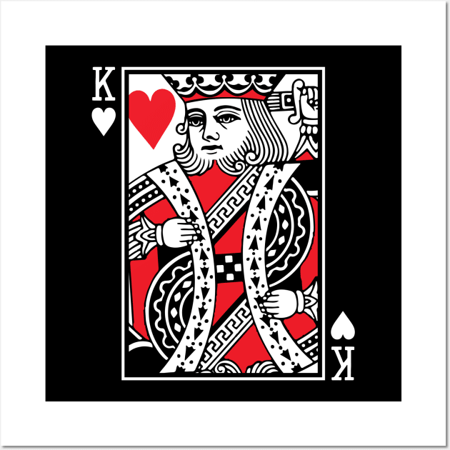 King Of Hearts halloween couple Wall Art by ChattanoogaTshirt